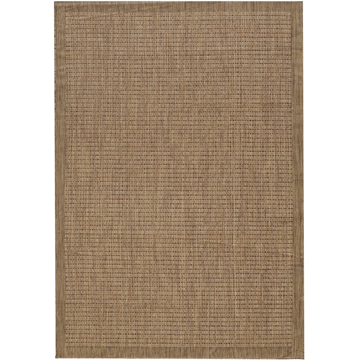 Küchenteppich Uni Robust Waschbar Strapazierfähig Terrasse Garten Braun 120x170 cm OEKO-TEX Schadstoffgeprüft – ORIANA von Kadima Design Image