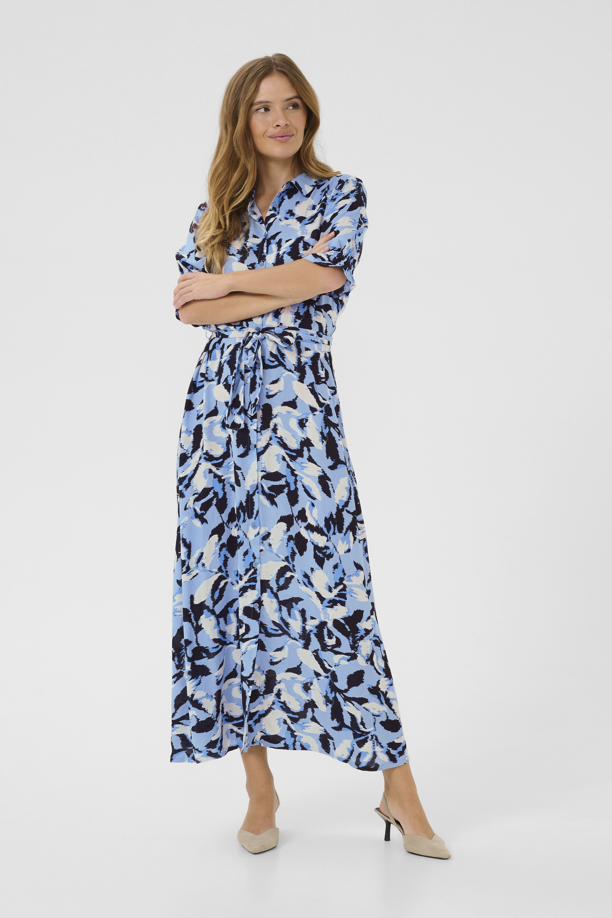 Kleid Regular fit Blue Flower Print blue multi Image