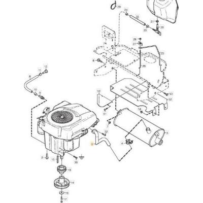 Stiga - auspuffrohr (kohler) original 1134-6021-01 Image