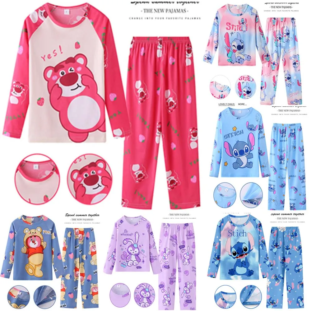 Nouveau printemps vêtements pour enfants ensembles point ange garçon vêtements de nuit à manches longues pantalons vêtements enfants Pyjamas ensemble bébé filles Pyjamas