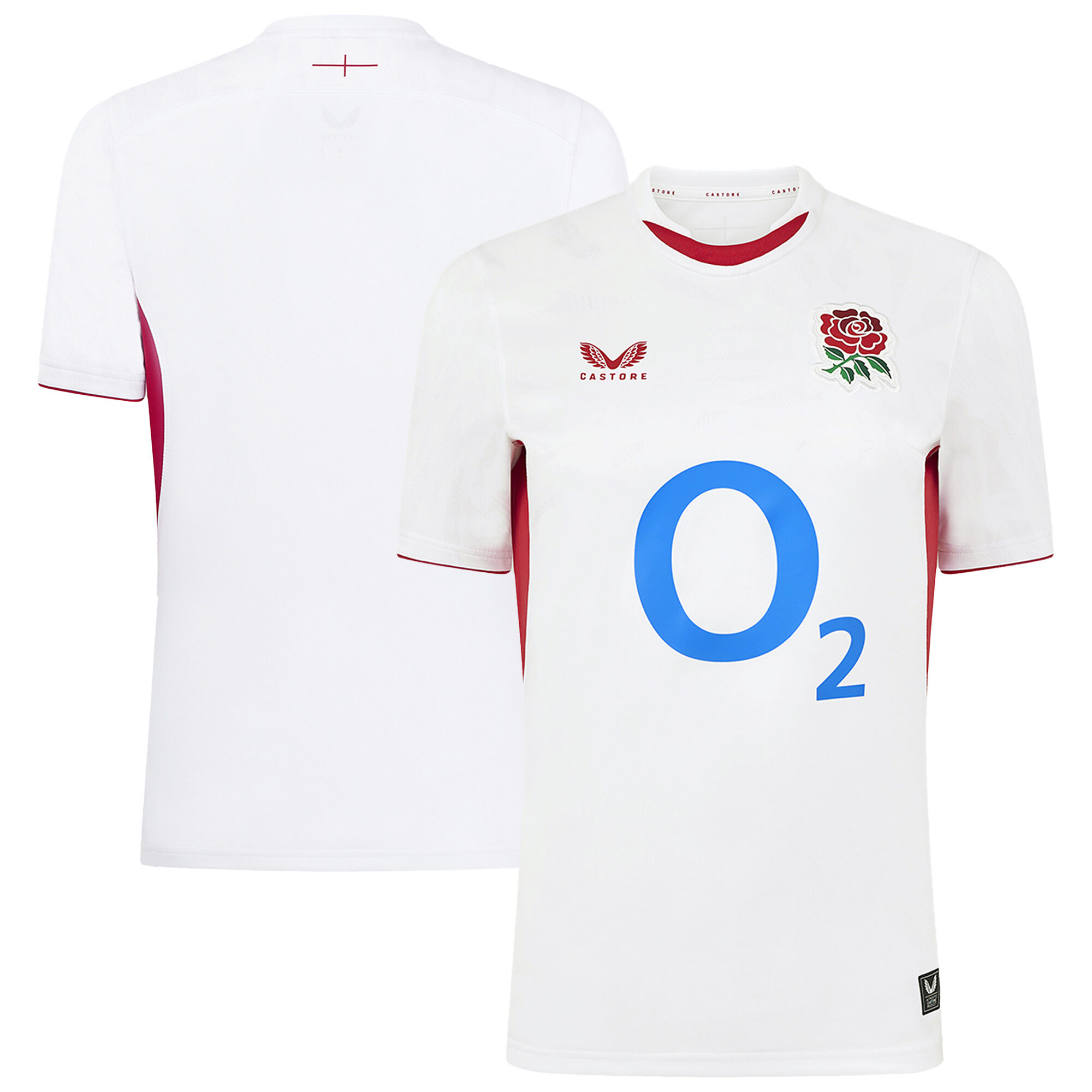 England Rugby Red Roses Heimtrikot 2025/26 – Weiß – Damen Image