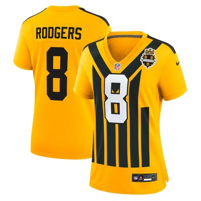 Pittsburgh Steelers Nike Game Ausweichtrikot - Gold - Aaron Rodgers - Damen Image