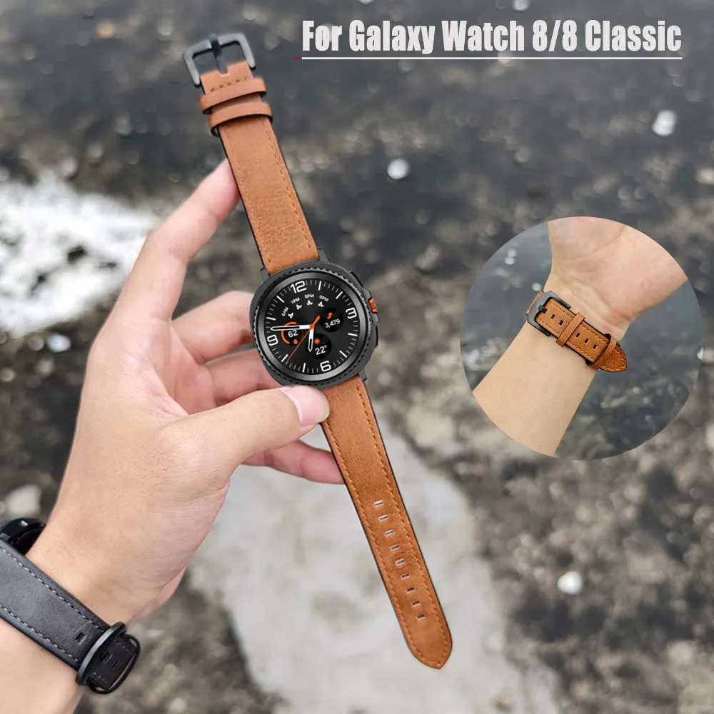 Lederarmband für Samsung Galaxy Watch8 40 44 mm/8 klassisches Armband, Armband für Galaxy Ultra2 7 Ultra 47 mm Ersatzgürtel Image