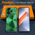 2025 Cellulari Pova 6 Pro Originale 7.3HD 4G 5G Doppia Scheda SIM Smart Mobile Phone 108MP Smartphone 8000mAh Android 14 Telefono Cellulare
