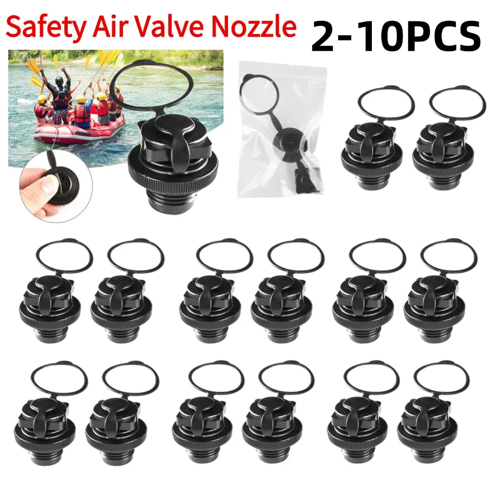 2 Stück Matratze Luftmatratze Luftventil Luftventil Düsenkappe Luftmatratze Stecker Ersatz Boston Ventil für Schlauchboot Kajak Floß Image