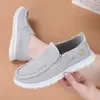 Modische Blumen-Casual-Denim-Stoffschuhe, neue Outdoor-Casual-Sportschuhe, weiche und bequeme, vielseitige flache Schuhe für Damen