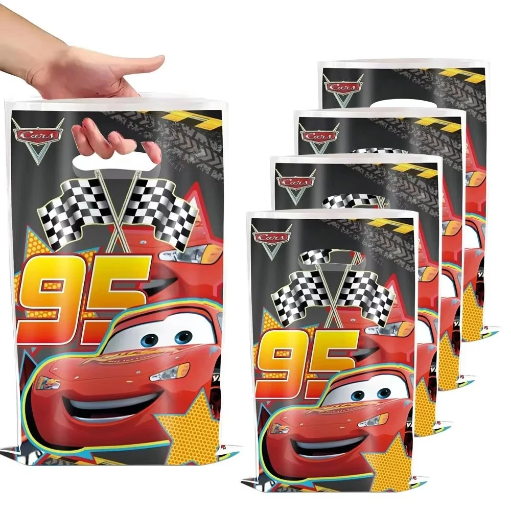 10/20/30 stücke Autos Geschenke Tasche Party Favor Lightning McQueen Candy Beute Tasche Griff Goody Taschen Für Kinder party Dekoration Lieferungen Image