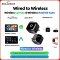 Skilldrive 2025 Adattatore CarPlay wireless aggiornato Wireless Android Auto AI Smart Box Sistemi intelligenti per auto CarPlay cablate