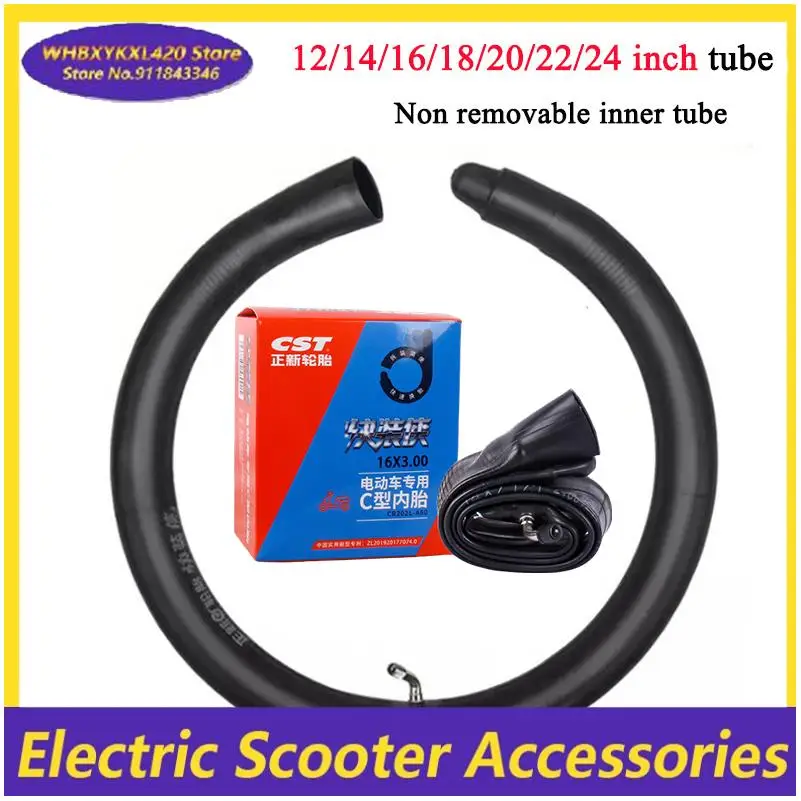CST 14/16/18/20/22/24 Zoll C-Typ Schnellspanner-Schlauch für Moped, Elektroroller, Elektrofahrzeug, Elektromobil Image