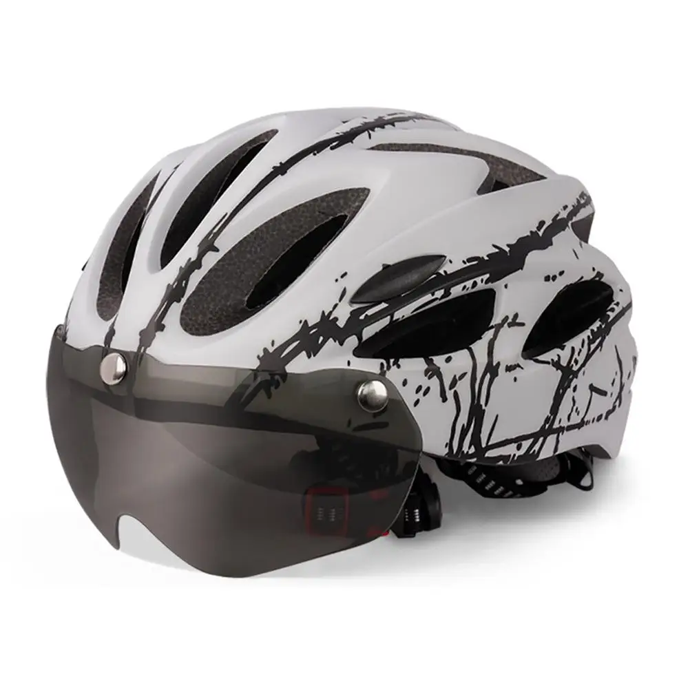 Fahrradhelm Fahrradschutzhelm Helm Fahrradhelm für Erwachsene Männer Frauen Schutzhelm mit magnetischem Visierhelm Image