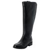 Weitschaftstiefel SHEEGO, Damen, Gr. 39, schwarz, Leder, Schuhe