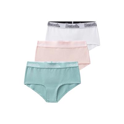 Panty BENCH., Kinder, Gr. 158/164, rosa, weiß, salbei, Jersey, Obermaterial: 90% Baumwolle, 10% Elasthan, unifarben, körpernah, Unterhosen, mit schwarzem Logo Webbund Image