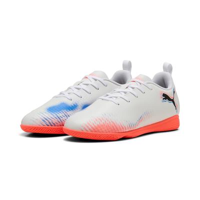 Hallenschuh PUMA "FUTURE 8 PLAY IT JR", Gr. 33, puma weiß, puma schwarz, glowing rot, Synthetik, sportlich, Schuhe Image