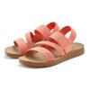 Sandale VIVANCE "Mule, Sandale, offener Schuh, Pantolette, Sommerschuh", Damen, Gr. 42, orange (koralle), Obermaterial: 100% Textilmaterial. Decksohle: 100% Lederimitat. Laufsohle: 100% Synthetik, Glitzer, Basic, Schuhe, mit elastischen Riemchen und...