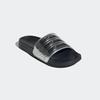 Badesandale ADIDAS SPORTSWEAR "SHOWER ADILETTE", Gr. 39, core schwarz, silber metallic, silber metallic, Synthetik, sportlich, Schuhe
