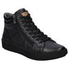 Sneaker JOSEF SEIBEL "Claire 11", Damen, Gr. 40, schwarz, Leder, sportlich, Schuhe, Schnürboots, High Top Sneaker, Komfortschuh mit Lederinnensohle