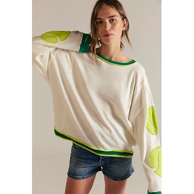 We The Free You're A Star Tee at Free People in Tennis Combo, Size: XL