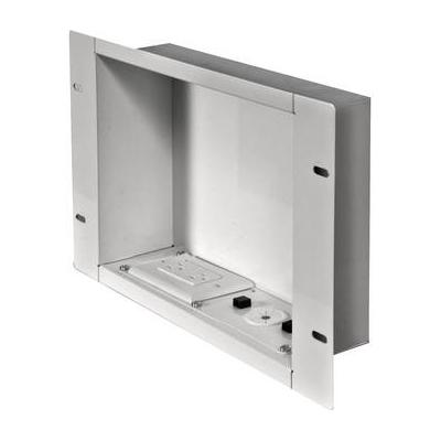 Peerless-AV In-Wall Cable Management and Storage Box with Surge-Protected Duplex Recept IBA2AC-W