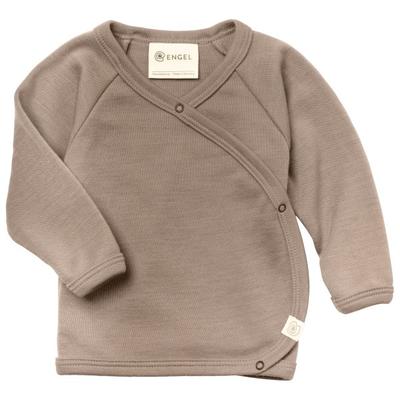 Engel - Baby-Wickelshirt - Merinolongsleeve Gr 74/80 braun Image
