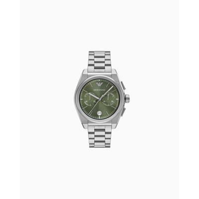 Chronograph Stainless Steel Watch - White - Emporio Armani Watches