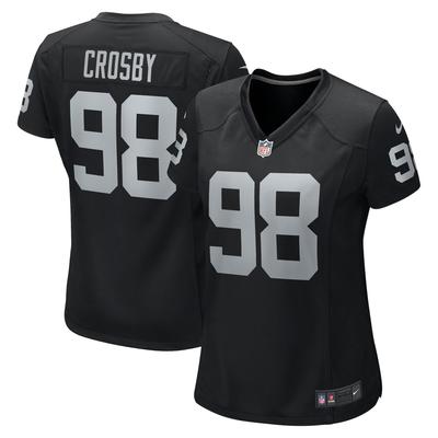 Las Vegas Raiders Nike Game Heimtrikot - Schwarz - Maxx Crosby - Damen Image