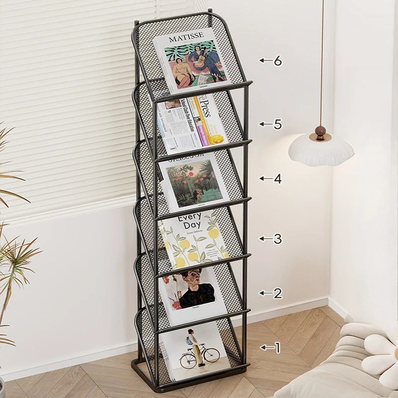 Support de rangement pour magazines, présentoir pour journaux, matériaux d