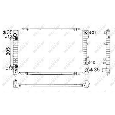 Nrf Kühler, Motorkühlung [Hersteller-Nr. 53378] für Ford, Mazda Image