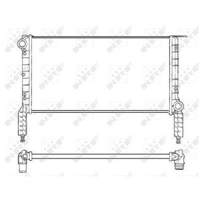 Nrf Kühler, Motorkühlung [Hersteller-Nr. 53232] für Fiat Image