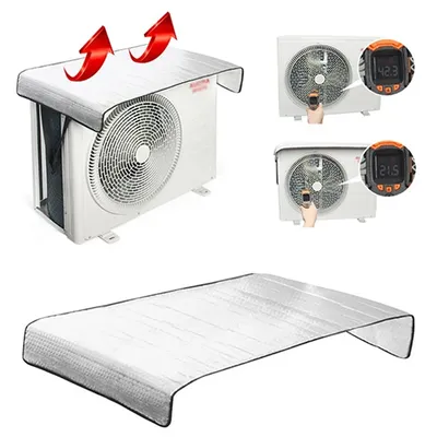 Air Conditioning Cover Outdoor Sun Rainproof Anti-Dust Anti-Snow Cleaning Cover Home Air Conditioner Keep Cleaning Tool New