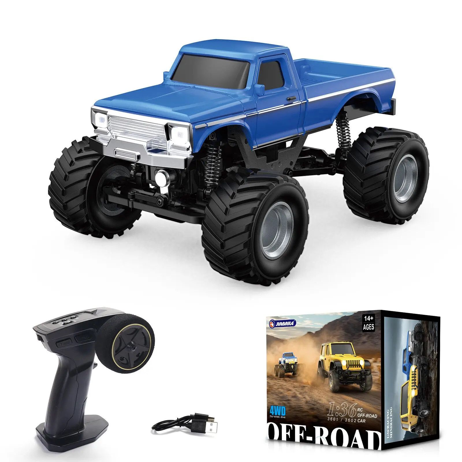 1/36 RC Crawler RC Autos 2,4G RC Off Road 4x4 Radio Control Klettern Auto Lichter RC Spielzeug Modell für Jungen Geschenke Outdoor Spielzeug