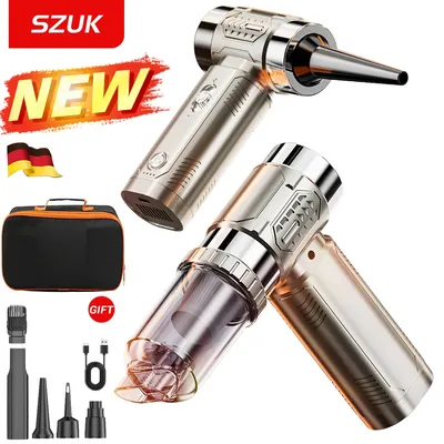 SZUK Turbo Jet Fan Mini Air Blower Handheld Portable Duct Fan Turbofan air blower Brushless Motor Powerful Car Vacuum Cleaner