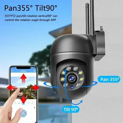 2,4 GHz WIFI 2K IP Überwachungskamera Auto Tracking Zwei-wege Audio PTZ Outdoor Wireless Sicherheit Kamera System Für smart Home