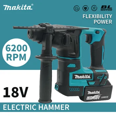Makita Original HR140D Brushless Electric Hammer 18V Lithium Battery Cordless Hammer Wireless Drills Makita 18v Power Tools