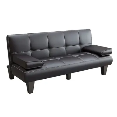 Simple Foldable Sofa Bed Fabric 3-Level Adjustment Living Room Office Bedroom Furniture Solid Wood Bean Bag Sofa