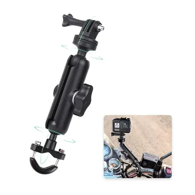 For Gopro Motorcycle Camera Support Go Pro Moto Handlebar Mirror Mount Bracket for Insta360 Garmin Action Camera Accessories