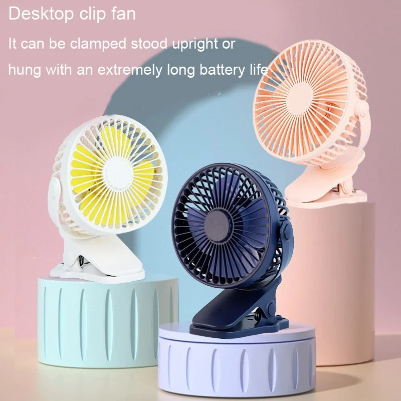 Der Sommerkühlungs-Mini-Ventilator verfügt über eine extrem starke Windkraft, kann aufrecht angeschlossen werden und hat eine lange Akkulaufzeit Image