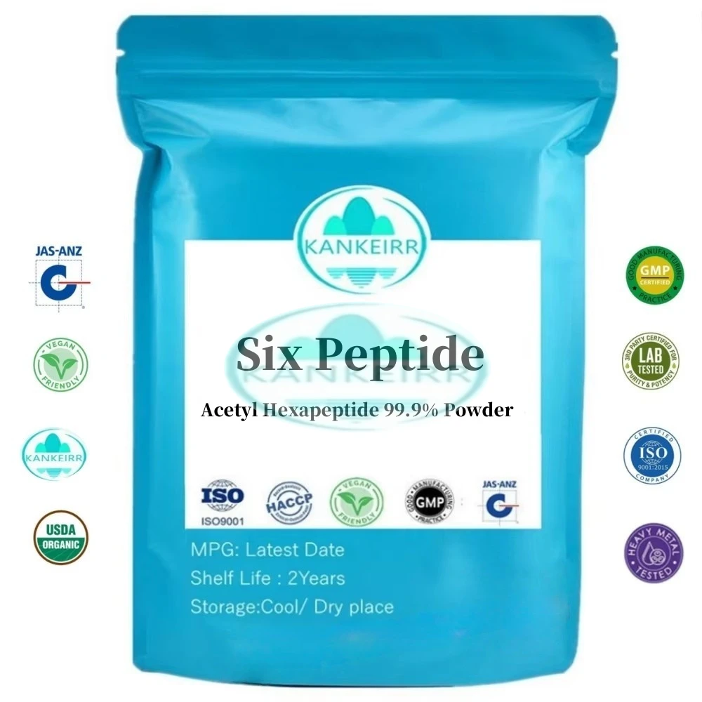 Fast Shipping Customized Peptides Packing Aluminum Foil Bag 99% Six Peptide Acetyl Hexapeptide Powder Skincare Plastic Bags