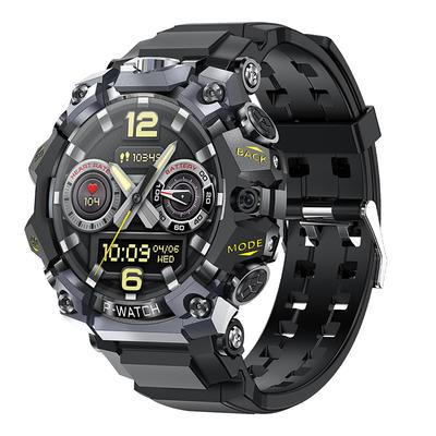 P888 Smart Watch 1.508 inch Smartwatch Fitness Running Watch Bluetooth 4G Pedometer Call Reminder Activity Tracker Compatible with Android iOS Men GPS Long Standby Waterproof IP68 22mm Watch Case