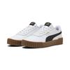 Sneaker PUMA "Carina 3.0 Sneakers Damen", Gr. 35.5, schwarz-weiß (weiß schwarz), Obermaterial: Leder, Synthetik; Futter: Textil; Innensohle: Textil; Laufsohle: Gummi, Schuhe