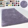 Hochflor-Teppich ESPRIT "Relaxx ESP-4150", lila (violett), H:25mm Ø:200cm, Kunstfaser, Teppiche, Wohnzimmer, sehr große Farbauswahl, weicher dichter Hochflor