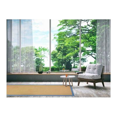 Sisalteppich CARPETFINE "Sisal , auch als Läufer erhältlich", blau, B:80cm H:5mm L:500cm, Sisal, Teppiche, mit farbiger Bordüre, Anti Rutsch Rückseite, viele Größen, Wohnzimmer Image