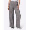 Webhose HEINE, Damen, Gr. 50, Normalgrößen, rot (schwarz, rostrot, kariert), 64% Polyester, 34% Viskose, 2% Elasthan, gemustert, kariert, mehrfarbig, bedruckt, Hosen