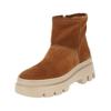 Stiefelette PAUL GREEN "Paul Green Stiefelette Veloursleder", Damen, Gr. 39, braun (toffee), Veloursleder, casual, Schuhe
