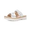 Pantolette ARA "Ara Pantoletten Leder", Damen, Gr. 40, weiß, Leder, casual, Schuhe