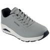 Sneaker SKECHERS "Uno - Stand on Air", Herren, Gr. 43, grün (oliv), Lederimitat, sportlich, Schuhe, Freizeitschuh, Halbschuh, Schnürschuh mit Air-Cooled Memory Foam, Topseller