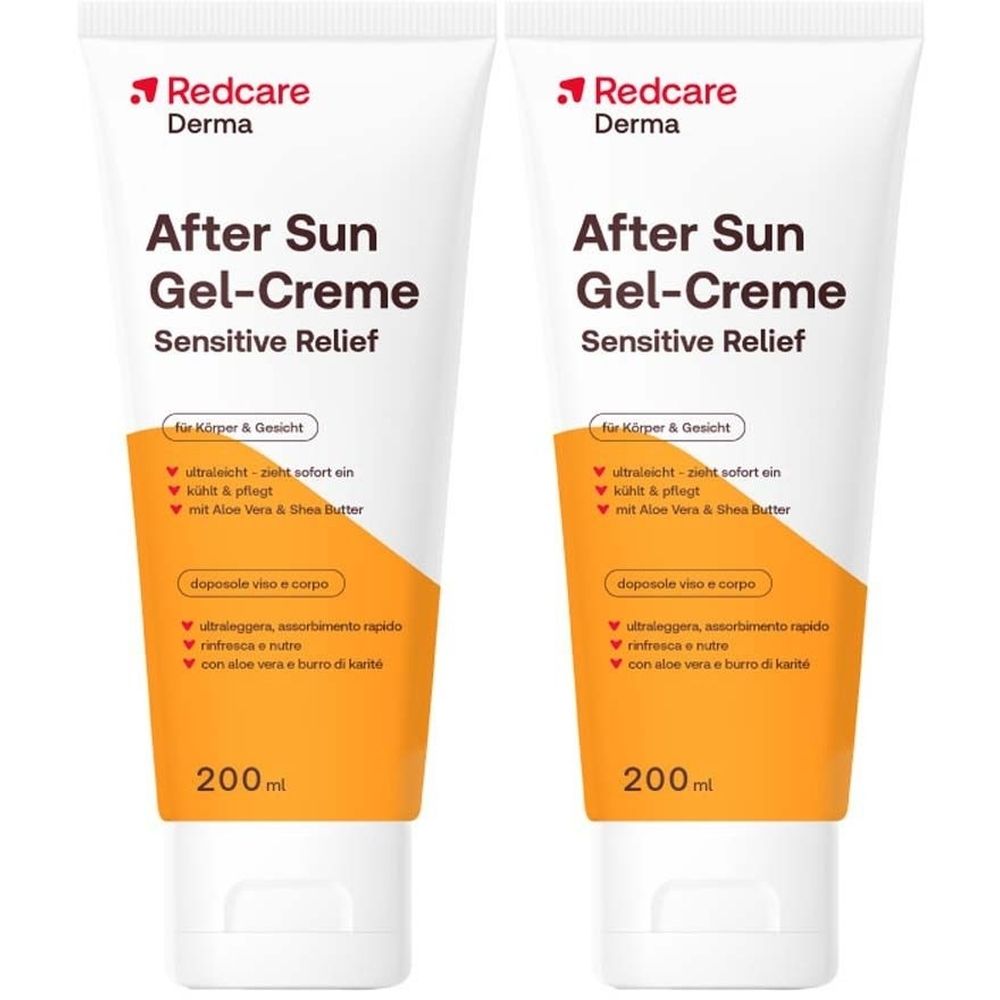 Redcare Derma After Sun Crema Gel Sensitive Relief Set da 2 2x200 ml