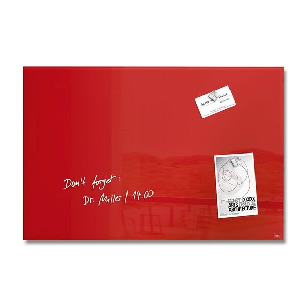 Sigel Glas-Magnettafel »artverum®« 60,0 x 40,0 cm rot Image