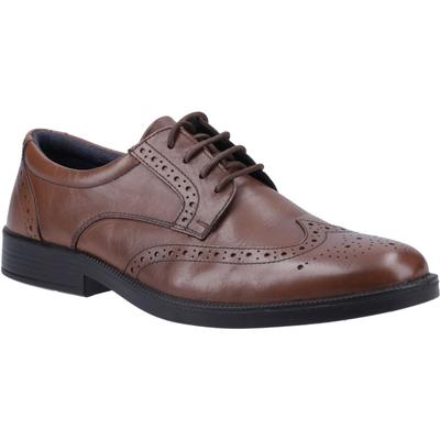 Hush Puppies Nolan Herren Brogues Schuhe aus braunem Leder Image