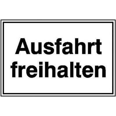 OTTO Office Hinweisschild »Ausfahrt freihalten« 33,0 x 25,0 cm Aluminium, geprägt 1 Stück Image