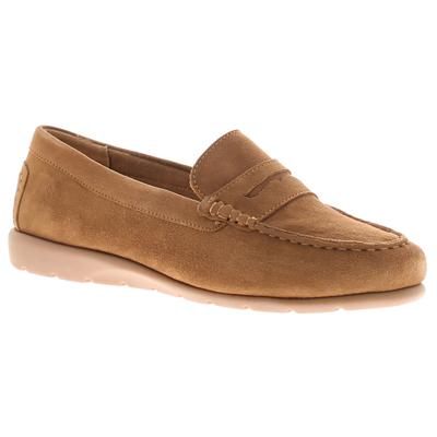 Hush Puppies Shelby Suede Damen Wildleder Schlupfschuhe In Tan Image
